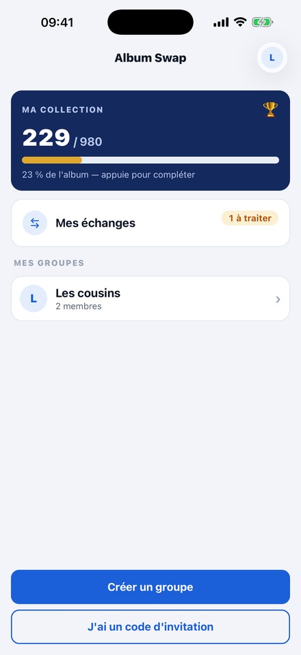 Suis l'avancement de ta collection